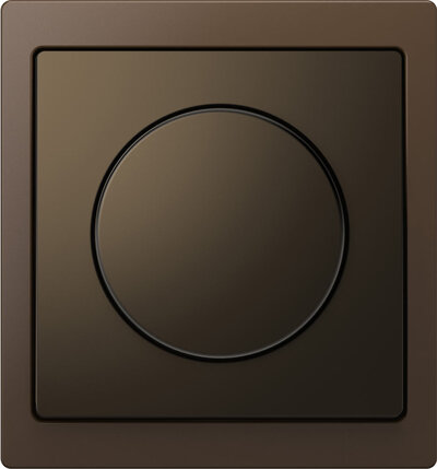 D-Life Metall, Zentralplatte mit Drehknopf, Moccametallic